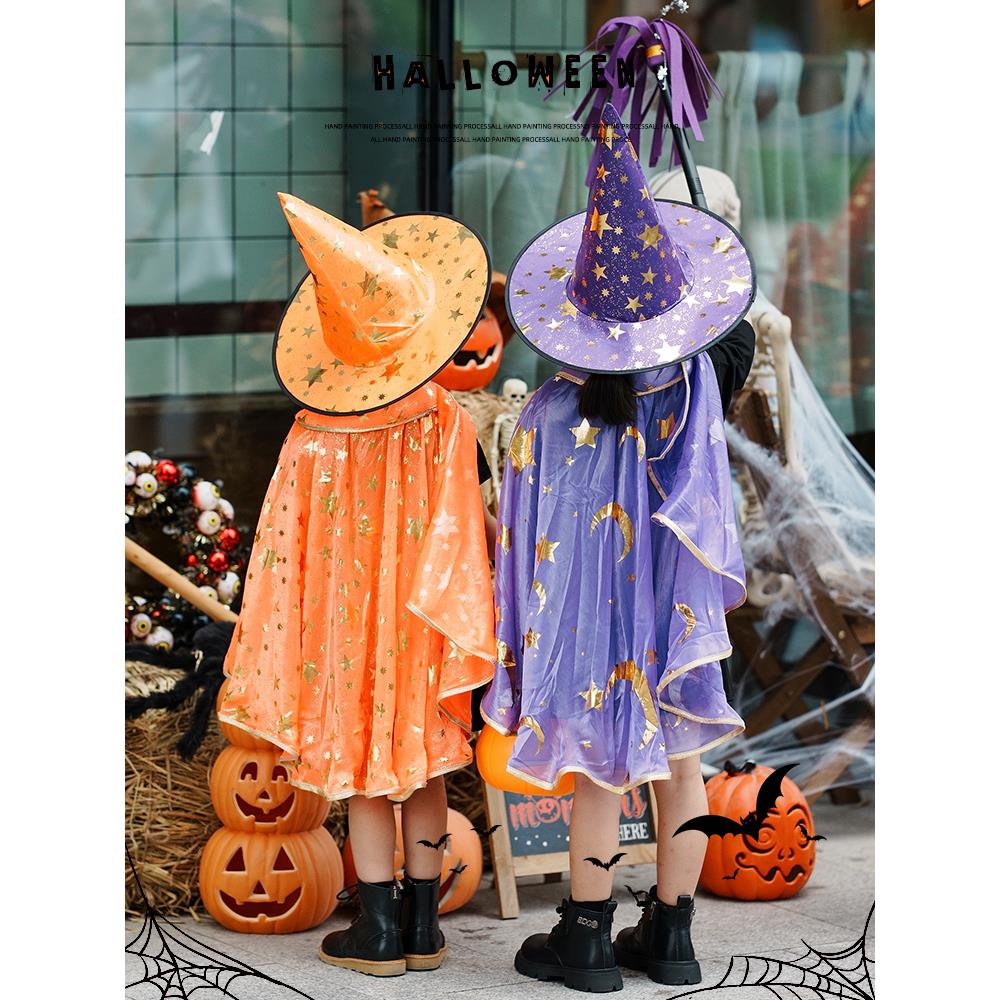 万圣节儿童服装男童斗篷披风女巫衣服幼儿园道具搭配服饰cos套装