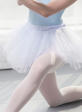 速发芭蕾舞裙成人tut儿蓬蓬硬纱裙u童形体款黑色表演短裙子半身包