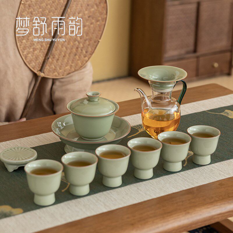 现货半知宋青釉功夫茶具套装w送长辈领导老师父亲公司客户礼品伴