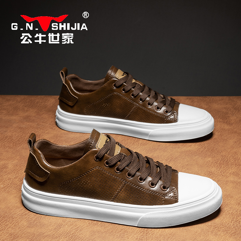 【刘德华推荐】公牛世家男鞋正品