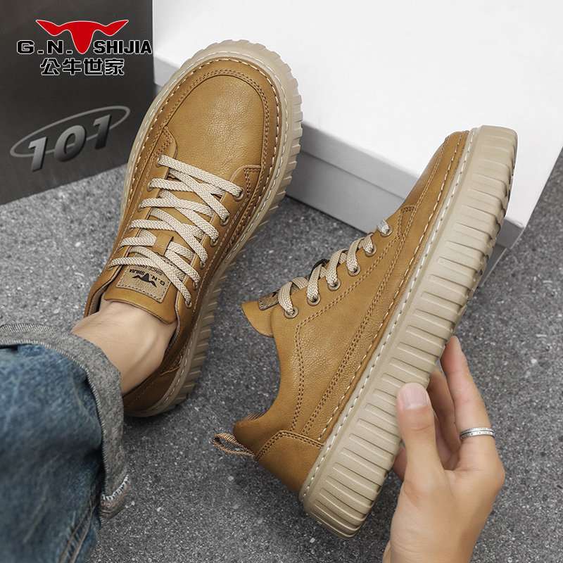 公牛世家鞋子男鞋2025新款冬季