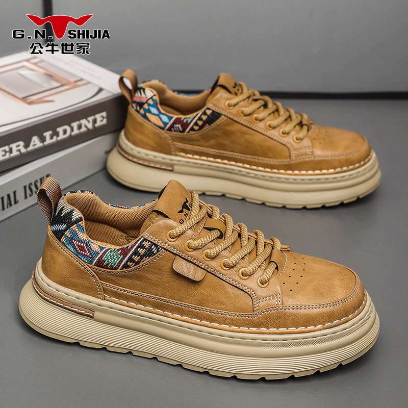 公牛世家男鞋秋季新款舒适百搭