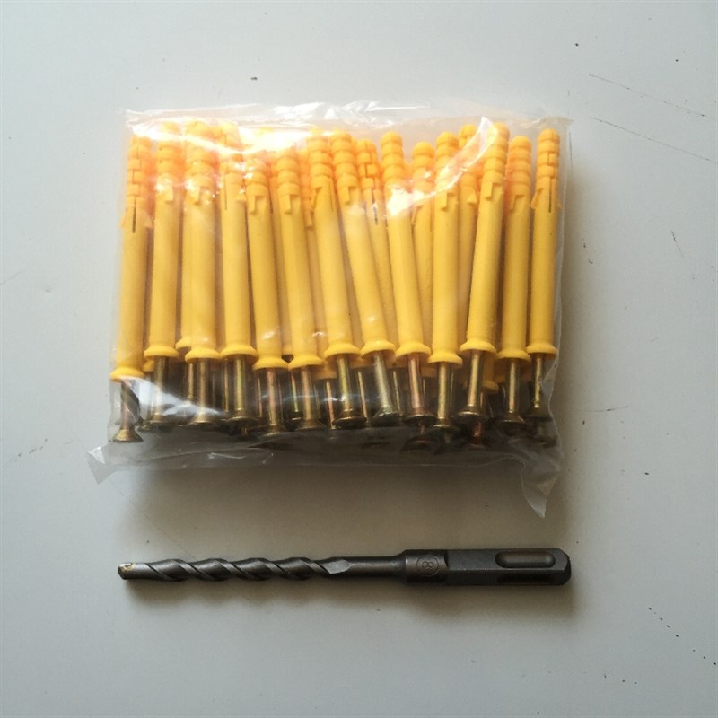 塑料膨胀螺丝涨管家用6mm8mm澎涨螺栓胀管加长膨胀钉彭胀加厚套装