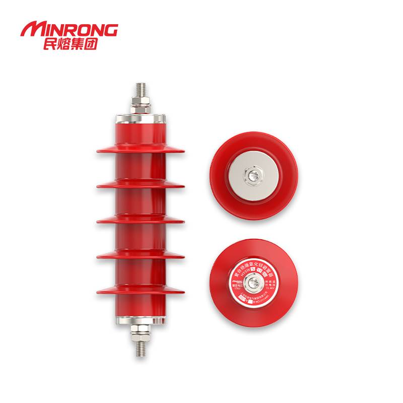 新款氧化锌避雷器10KV压避雷器HY5WS-17/50复合绝缘一体式防雷