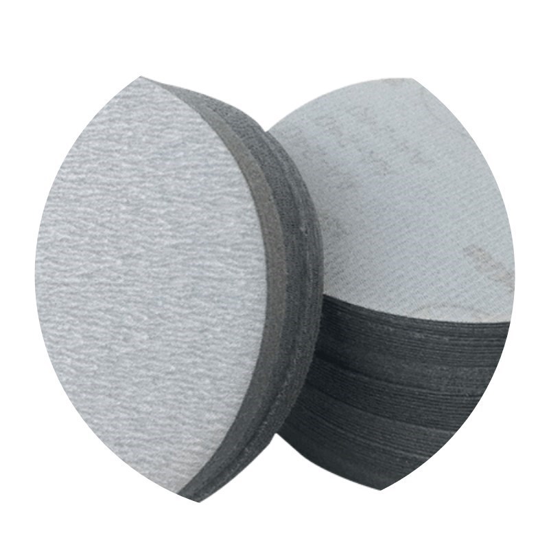 4寸5寸干磨植绒砂纸片气动打磨机砂纸抛光圆形沙纸自粘式砂盘砂子