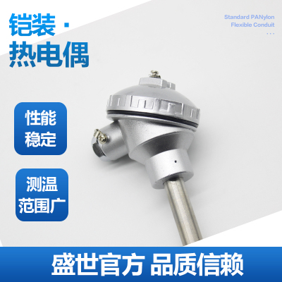 WRN-130/230不锈钢传感器K型热电偶WZPpt100热电阻法兰高温热电偶