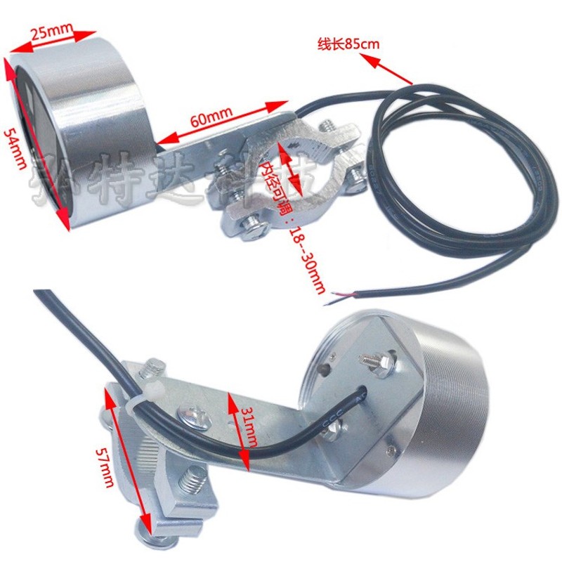 电动车电压电量表,电量百分比,防水铝合金圆形,铅酸锂电通用