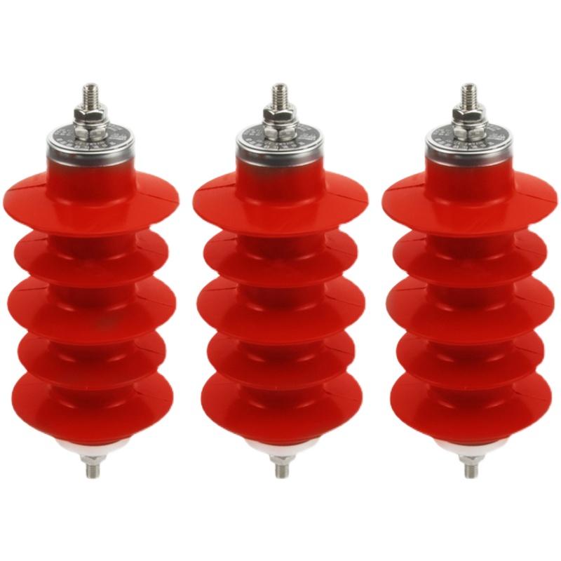 氧化锌避雷器HY5WS-17/45户外10KV配电型压复合绝缘防雷器一组