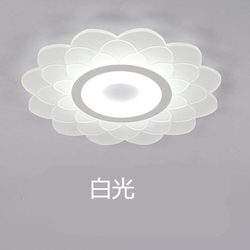 LED莲花吸顶灯具大全中性光36W卧室灯家用客厅大灯三色光灯芯启