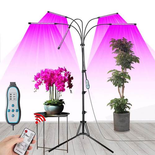 2021款三脚架五头三色 LED80W全光谱 24小时循环定时长条植物灯