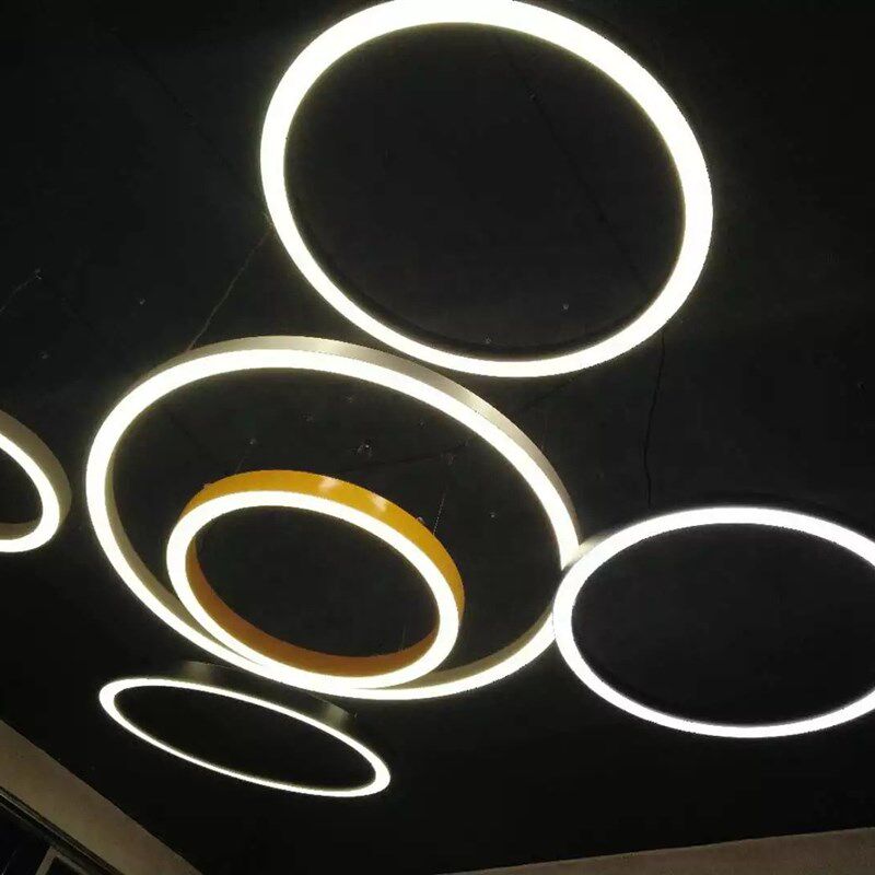 室内办公吸顶灯led线形灯商业建筑照明环形灯
