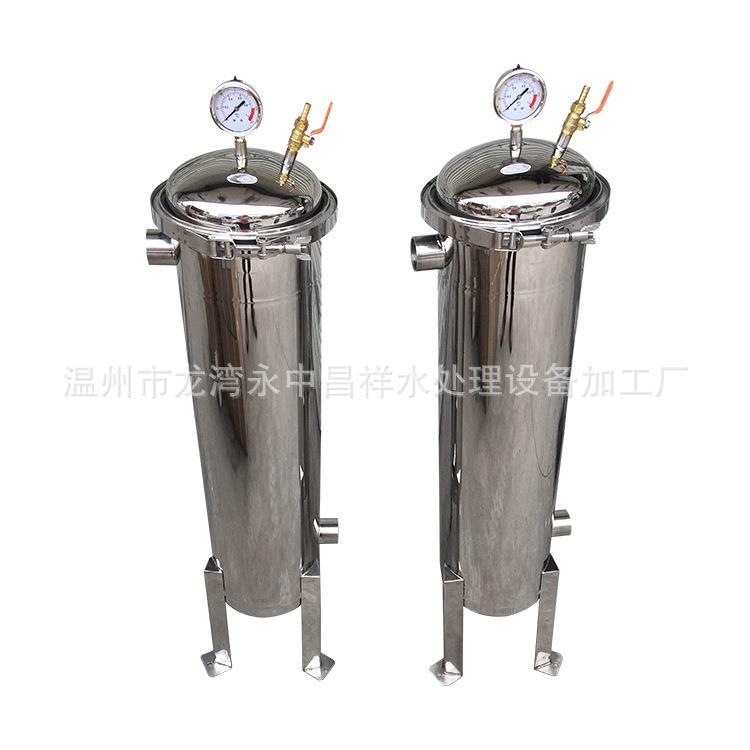 厂家直供不锈钢抱箍2号机袋式过滤器卡箍式井水河水泳池水过滤器
