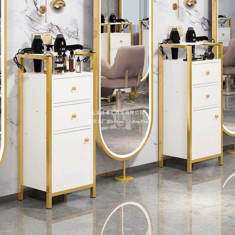 理发店工具柜推车发廊工具台工具车剪发柜美发店镜台理发柜子