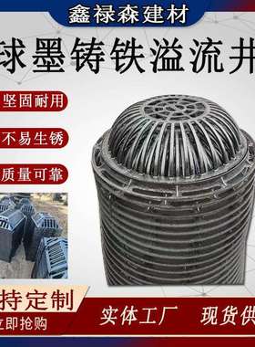球墨铸铁圆形方形溢流井盖海绵城市排水溢流井篦 雨水溢流口篦子