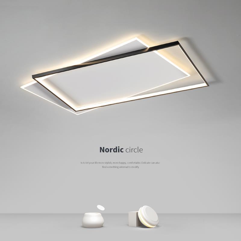 极简客厅灯现代简约大气主卧室led书房灯支持智能控制吸顶灯