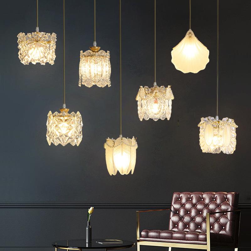 跨境道吊线简约吊灯轻奢单头水晶灯现代主卧室灯具小吧台床头过