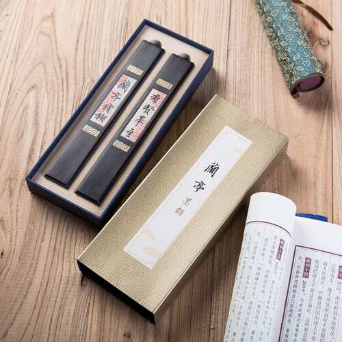镇纸文房书法用品摆件古典中国风紫光檀镇尺精品高档实木对镇