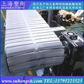 柔性链板输送线 295宽平板柔性链转弯爬坡提升输送机驱动装 置