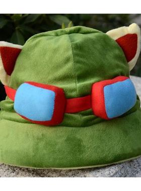 Game LOL Swift Scout Teemo Cosplay Hat 英雄联盟提莫帽子