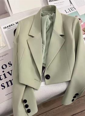 西装女士2024spring autumn women short design blazers jackets