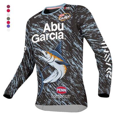 ABUGARCIA Summer long-sleeved fishing shirt motocross retr