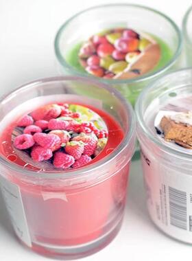 IKEA Sinnlig Scented Candle in Glass Red Garden Berries