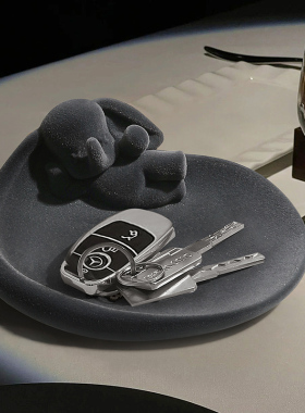 速发小门象收纳摆件桌入系首饰盘客厅进飞面户玄关家居装饰品