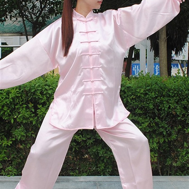 速发太极服中功年男老儿童武术服练款服套装学校表演服晨练厂家