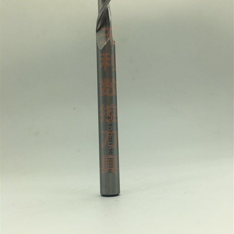 速发伊海超硬直柄单刃铣刀 一刃铝用全磨制立铣刀 5 6 8*60 80 10
