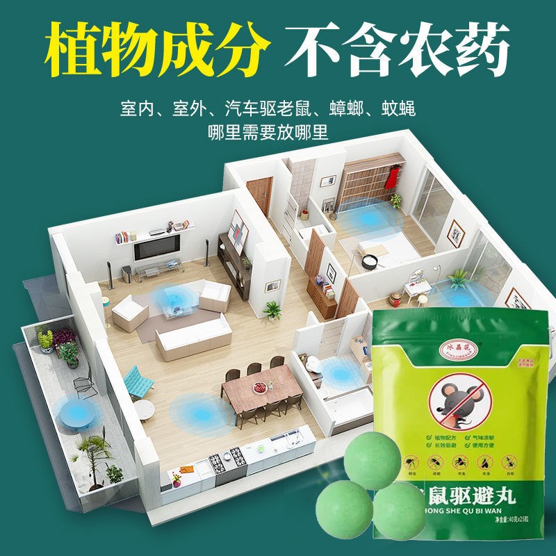 速发【超强驱鼠】老鼠驱赶神器避鼠膏驱鼠器捕非鼠药家用室内