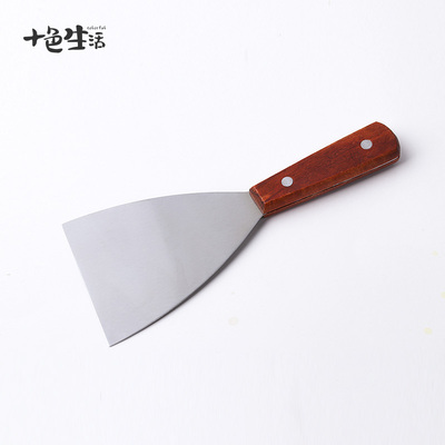 速发不锈钢料理煎铲铁板烧牛排铲刀披萨生手抓饼工具三角铲煎饼铲