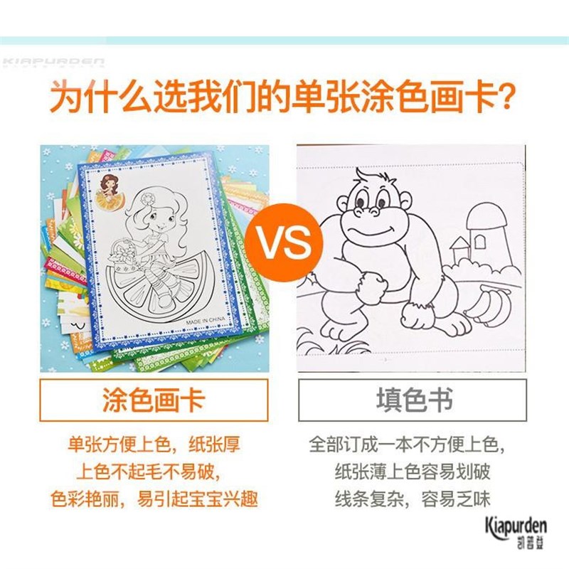 速发儿童水彩画涂鸦画画画涂色非泡沫板广场摆摊画画板彩色套装图