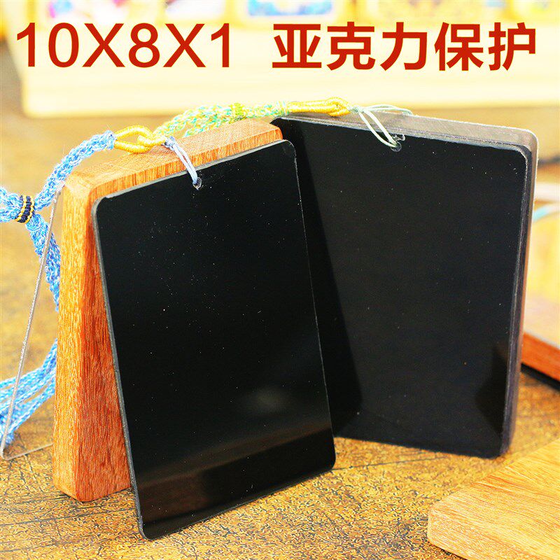 速发藏式热贡唐卡手拿手绘银杏金丝楠木檀木湿裱专用便携小画板10