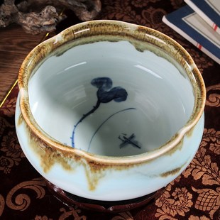 速发陶瓷水仙花盆手培一养碗莲叶鱼盆绿萝铜钱草盆茶洗水绘