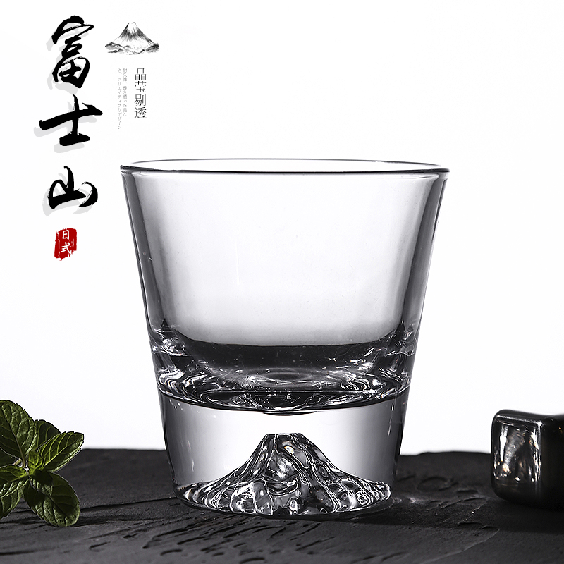 速发忌士山杯冰山杯观式风日山杯家用茶杯威士富酒杯洋酒杯子