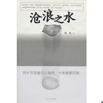 正版包邮9787020082926 沧浪之水 阎真 人民文学出版社