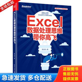 正版库存书Excel数据处理思维带你高飞 9787121350399 李立宗 电子工业出版社