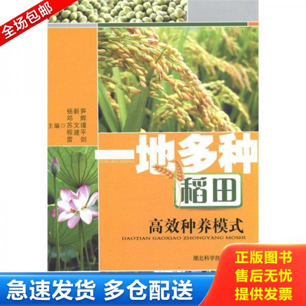正版库存书一地多种稻田高效种植模式 9787535247803 杨新笋　等主编 湖北科学技术出版社