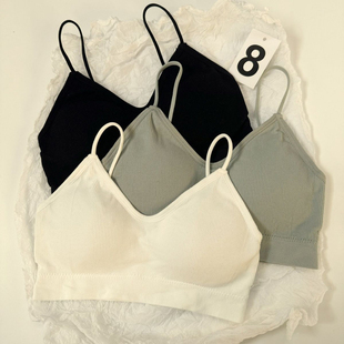 内衣学生韩版 少女无钢圈美背聚拢防下垂文胸小胸吊带背心运动抹胸