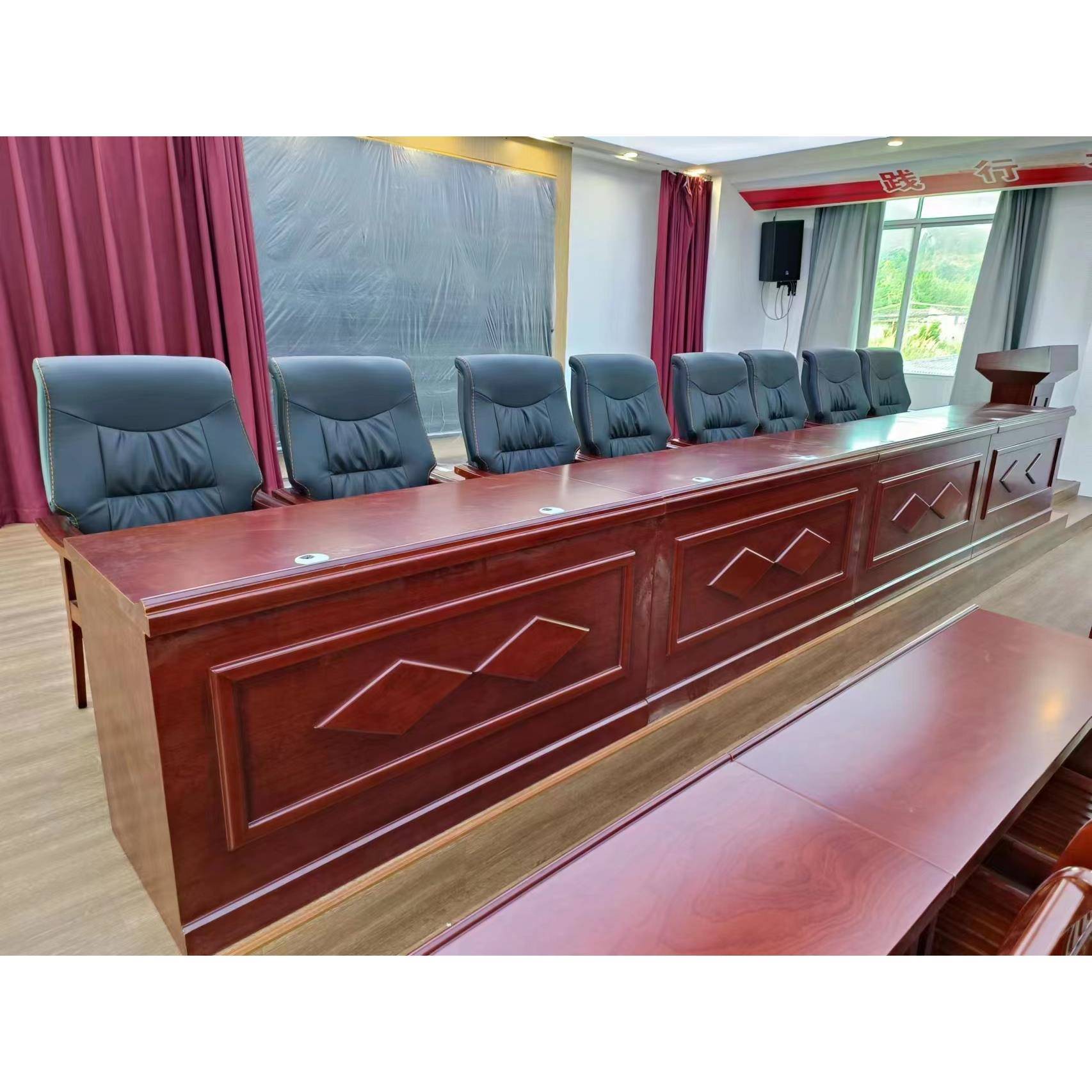 主席台会议桌长桌领导讲话桌1.4米长条桌报告厅1.8礼堂桌椅演讲台