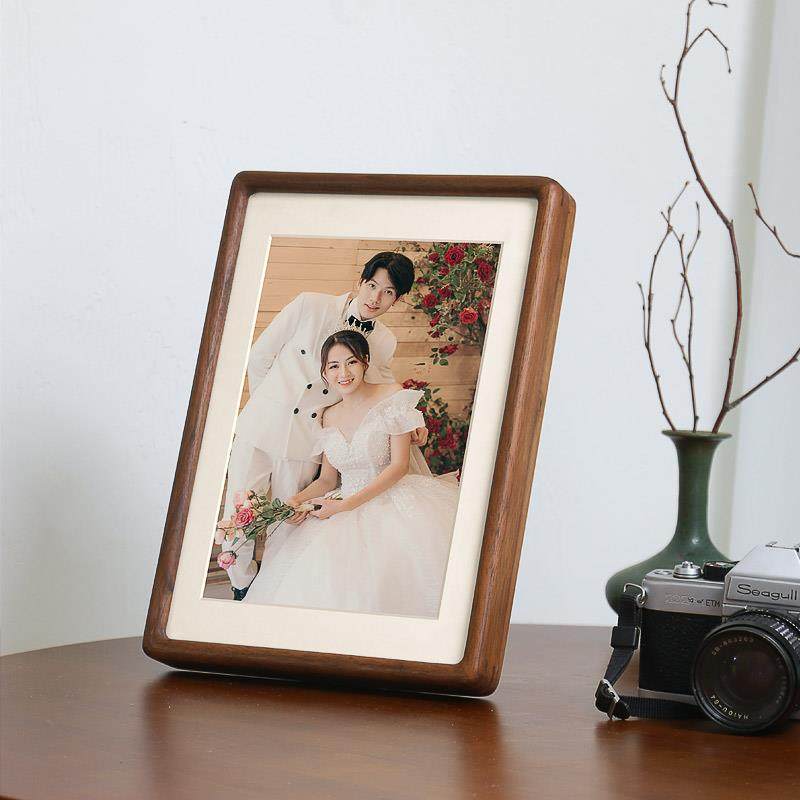 实木相框定制字画装裱结婚纱照全家福挂墙洗照片做成摆台装饰画框