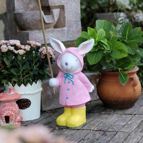 2025新款庭院造景装饰花园摆件动物雕塑艾香蚊香座户外兔子装饰