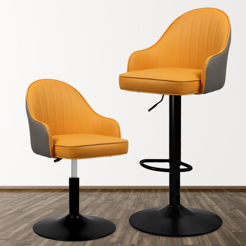 吧台椅升降旋转现代简约靠背吧凳家用前台酒吧椅子时尚高脚凳子