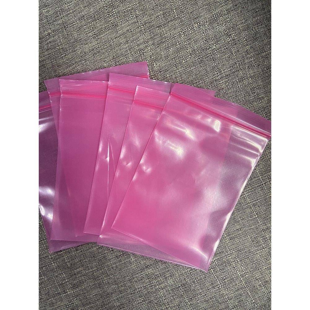 ESD防静电PE自封袋 粉红色加厚骨袋适用于电子产品屏蔽包装