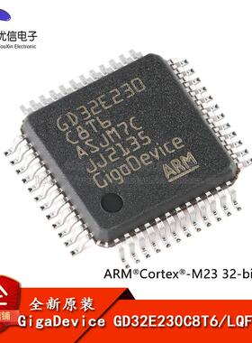 原装GD32E230C8T6 LQFP-48 ARM Cortex-M23 32位微控制器-MCU芯片