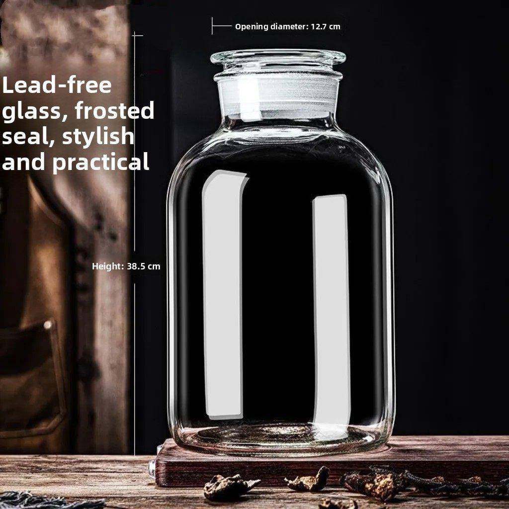 泡酒专用酒瓶商用密封广口磨砂口玻璃瓶40斤50斤玻璃泡酒罐清仓,厨房/烹饪用具,泡酒瓶,淘宝优惠券,粉丝福利购,淘宝优惠卷