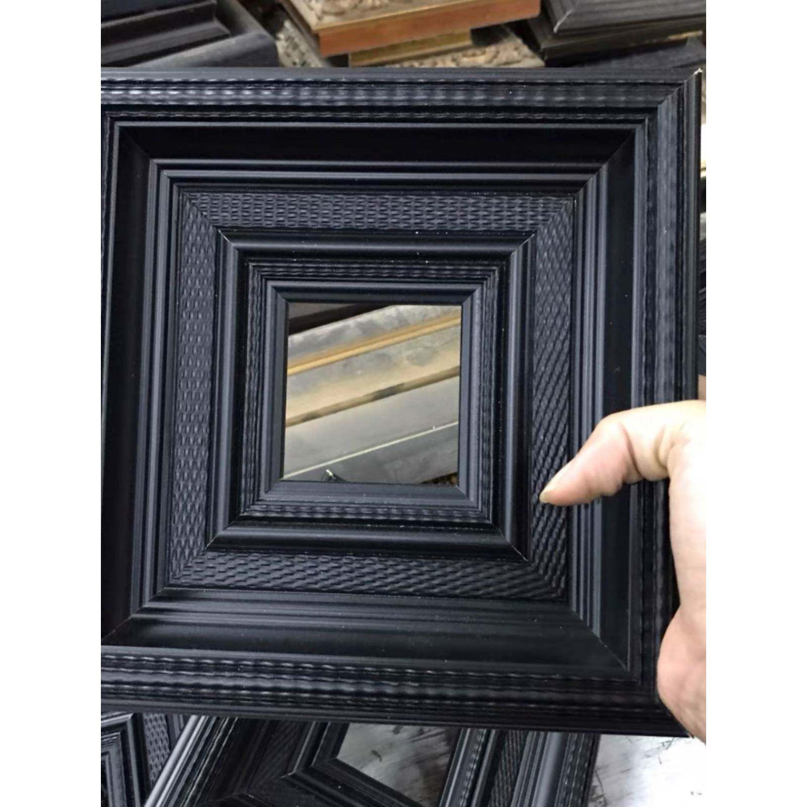 【可以定制】天隆黑色实木画框美式简约油画框相框摆台镜框装裱