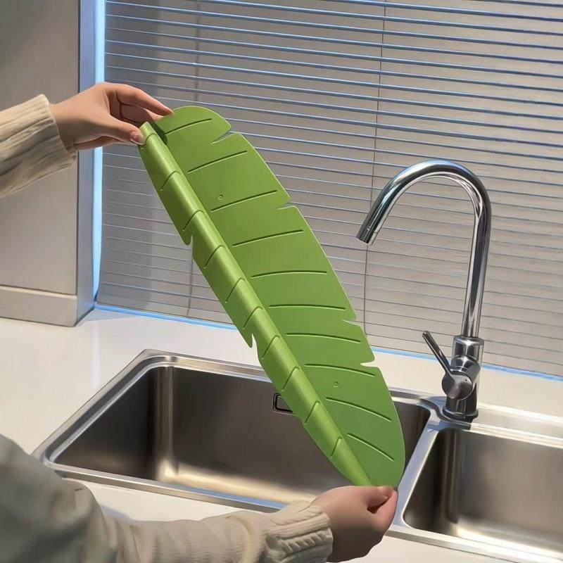 水槽挡水板家用厨房吸盘防溅水洗碗洗菜挡水条创意树叶矽胶隔水板,厨房/烹饪用具,其它,淘宝优惠券,粉丝福利购,淘宝优惠卷