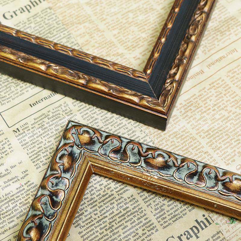 画框欧式复古实木相框相架定做摆台挂墙照片墙框制作美式乡村画框