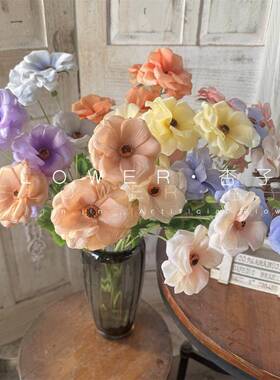 天然人造花蝴蝶牡丹家居装饰小清新手持花向日葵摄影